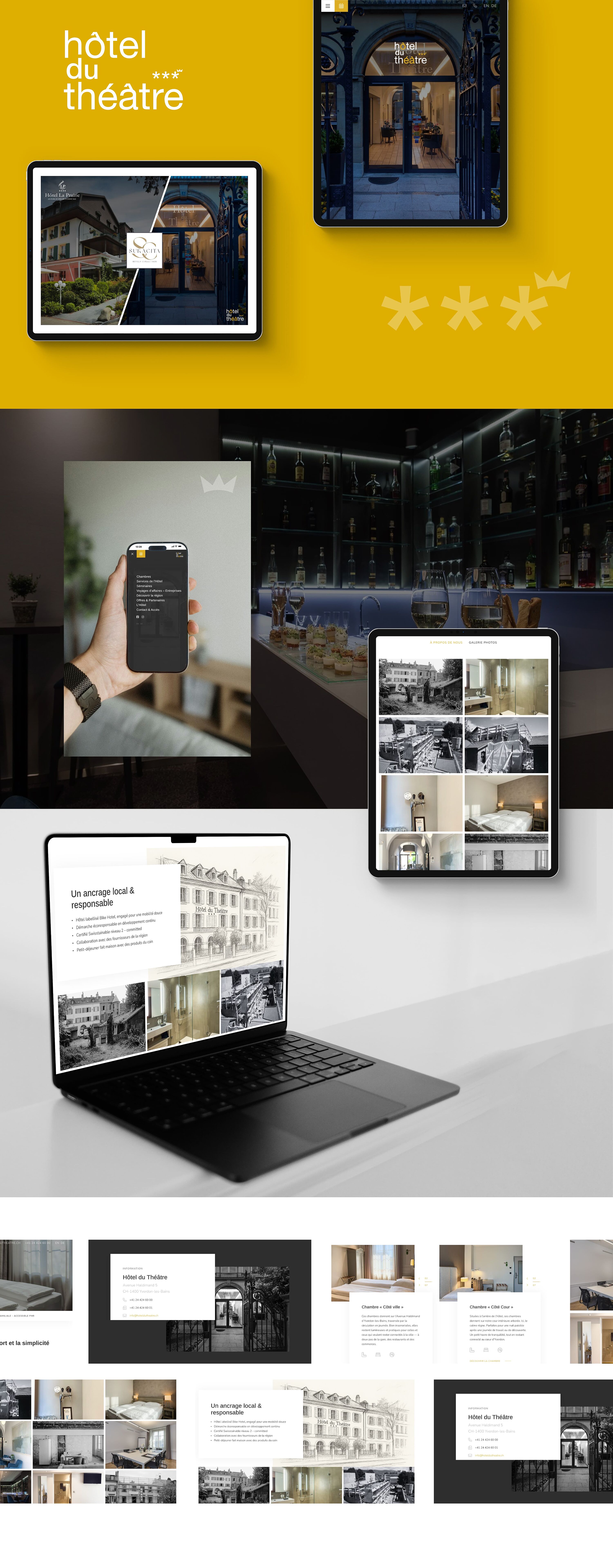 La refonte en image du site d'Hôtel du Théatre