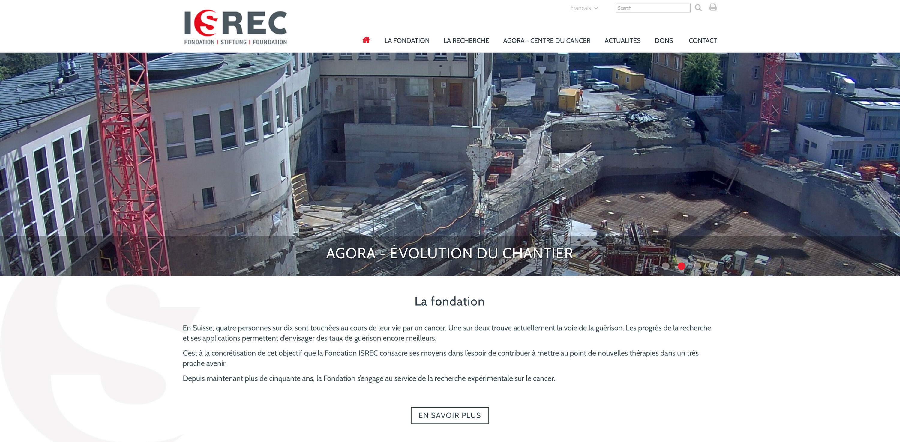 Fondation ISREC WNG Agence Digitale
