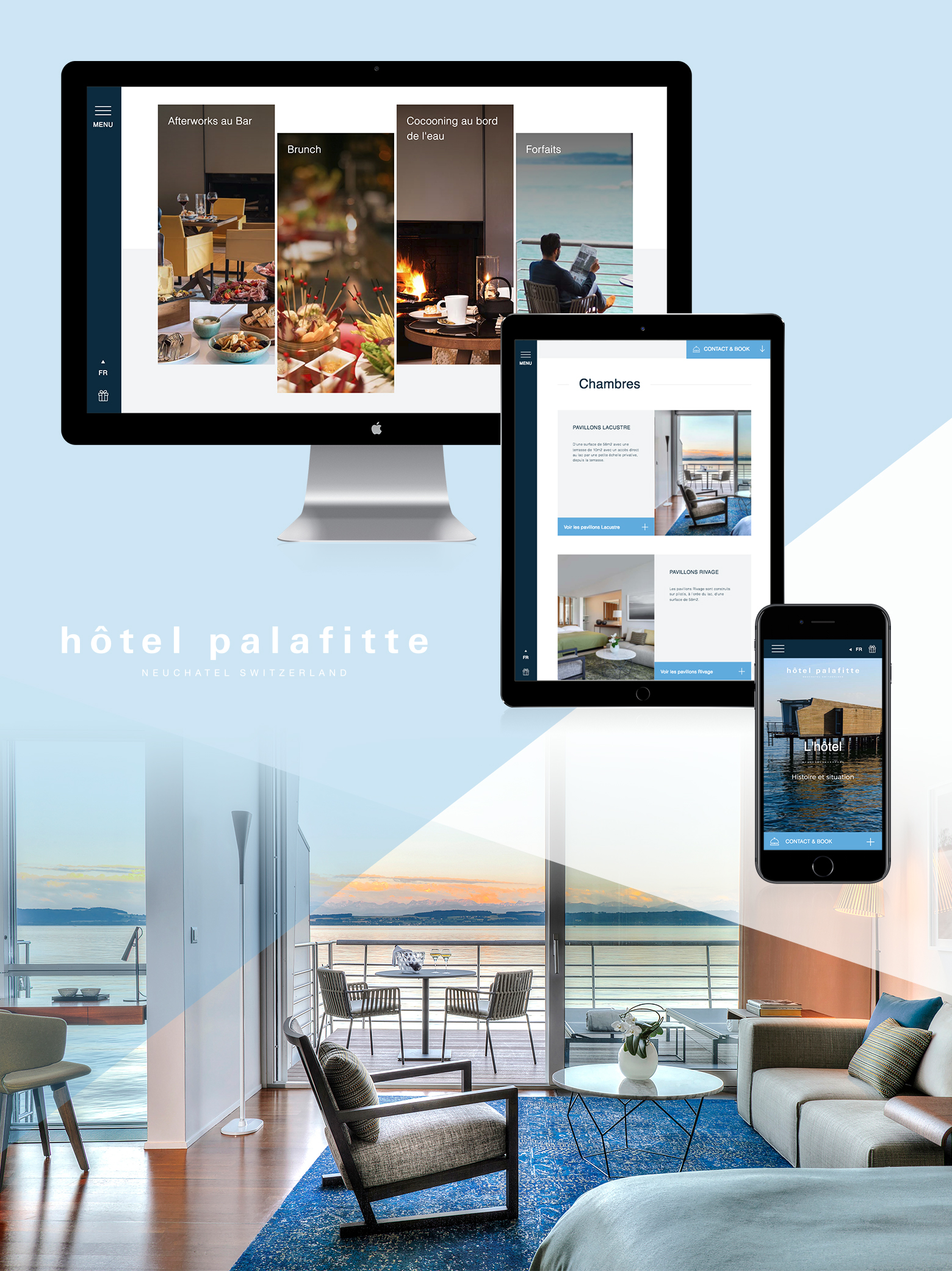 Hôtel Palafitte Neuchâtel WNG Agence Digitale