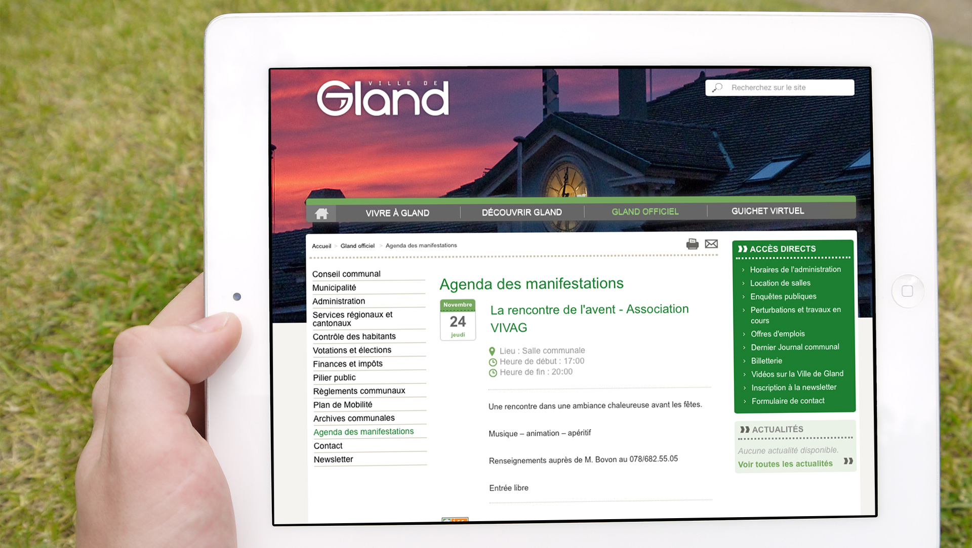 Commune de Gland WNG Agence Digitale