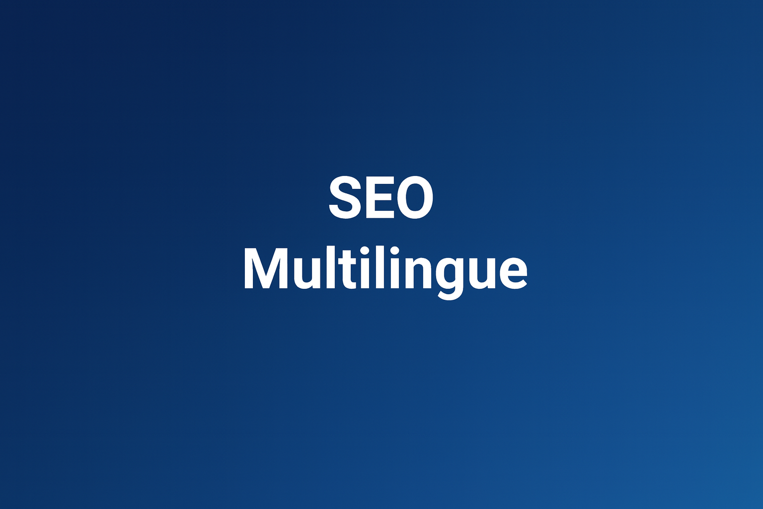 Banner seo multilingue